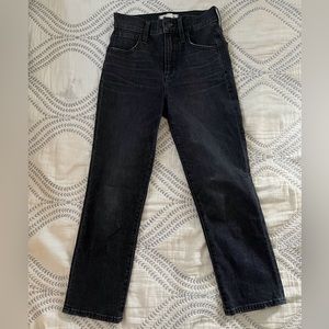 Madewell Perfect Vintage Crop Black Denim, 23P